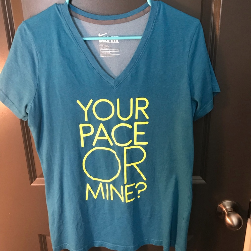 Blue nike shirt